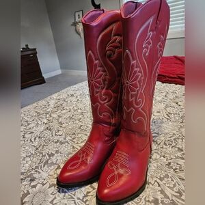 Torrid Red Heeled Boots